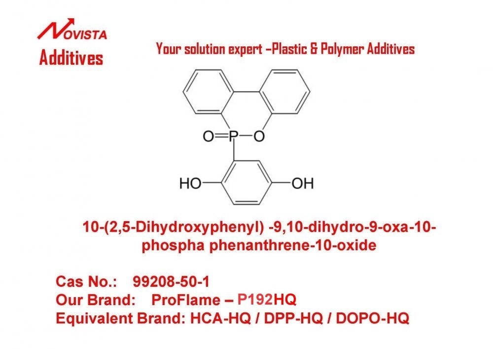 DOPO-HQ  HCA-HQ 10-(2,5-Dihydroxyphenyl)-10H-9-Oxa-10-Phosphaphenanthrene-10-Oxide 99208-50-1